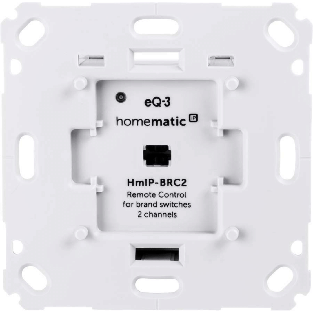 Homematic IP Wired Wandtaster für Markenschalter – 2-fach HmIP-BRC2