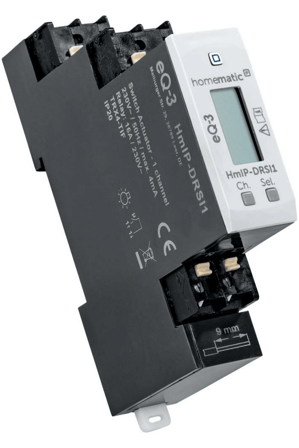 Homematic IP Schaltaktor für Hutschienenmontage - 1-fach HmIP-DRSI1