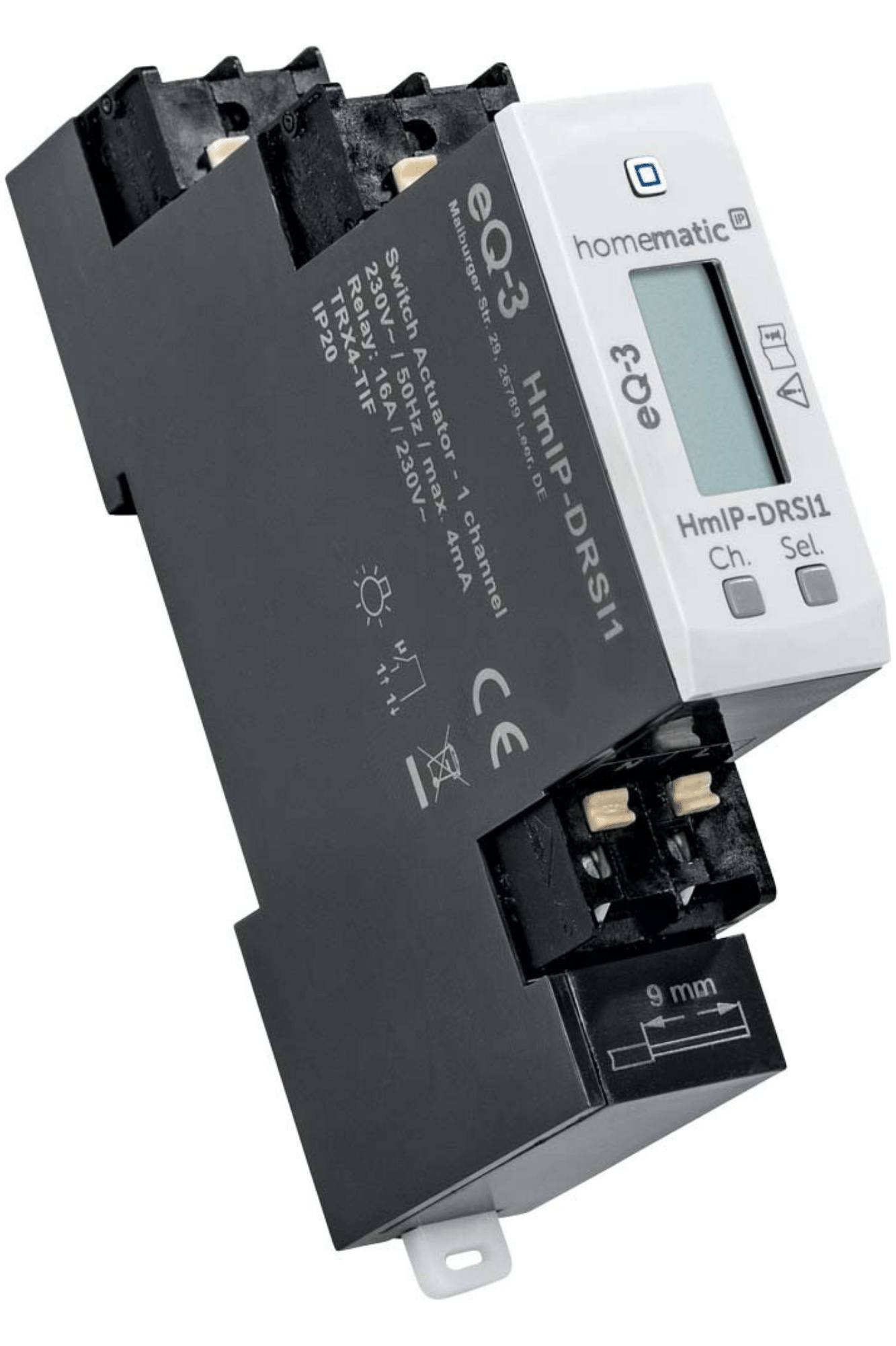 Homematic IP Schaltaktor für Hutschienenmontage - 1-fach HmIP-DRSI1