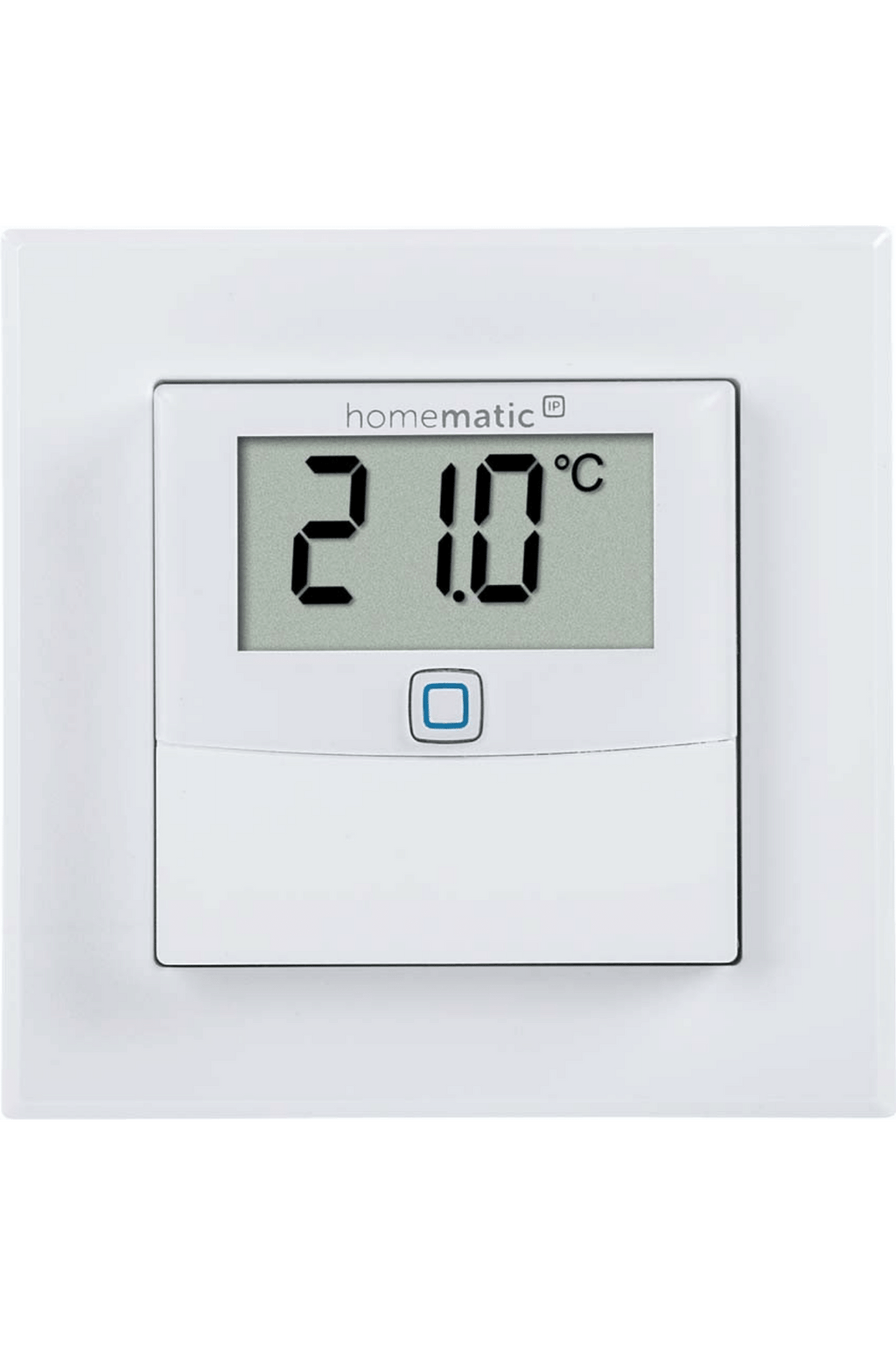 Homematic IP Wired Temperatur- und Luftfeuchtigkeitssensor mit Display – innen HmIPW-STHD