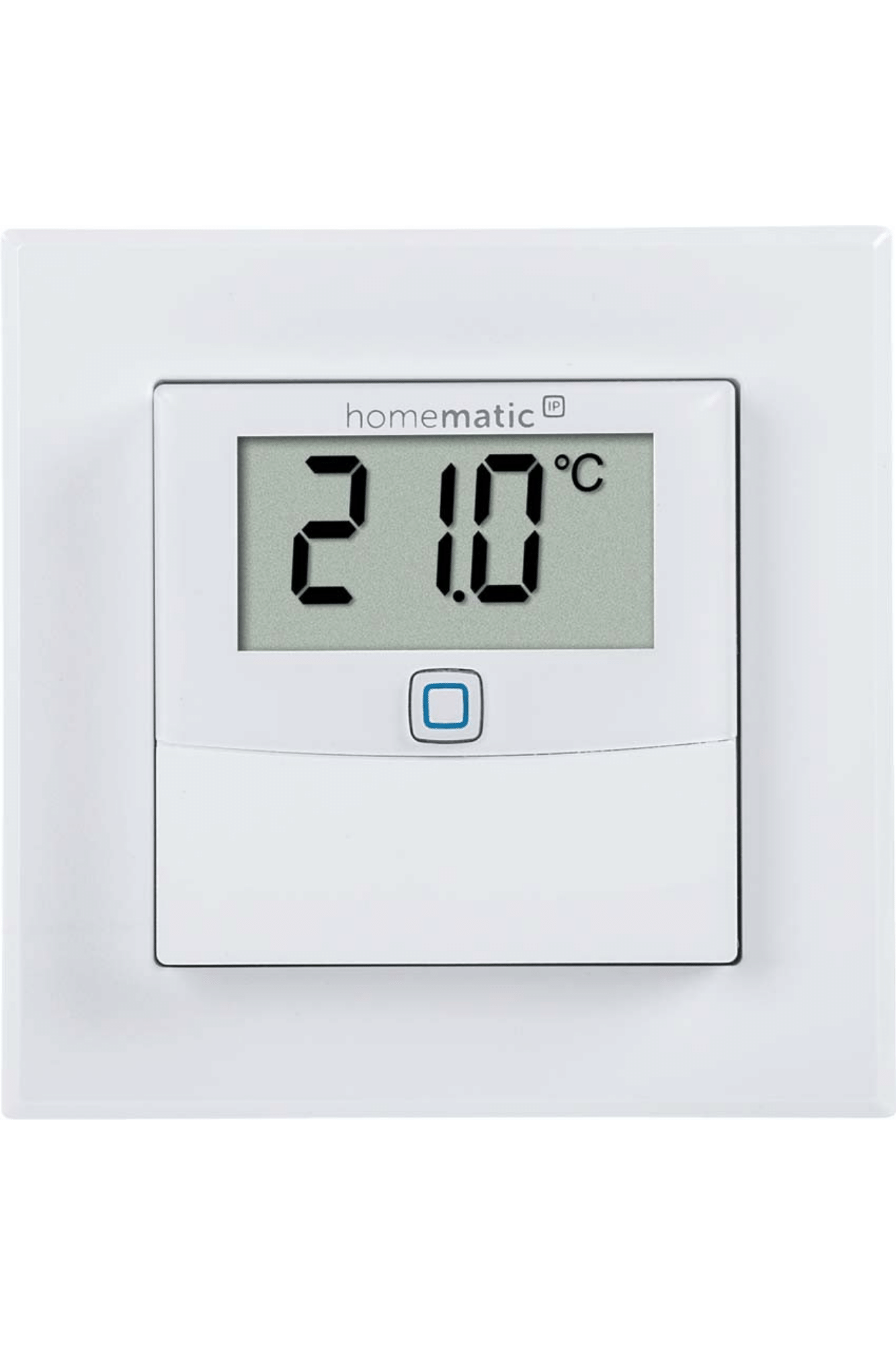 Homematic IP Wired Temperatur- und Luftfeuchtigkeitssensor mit Display – innen HmIPW-STHD