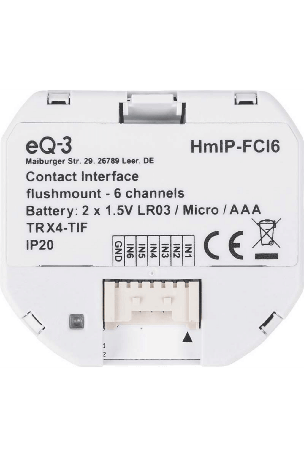 Homematic IP Kontakt-Schnittstelle Unterputz – 6-fach HmIP-FCI6