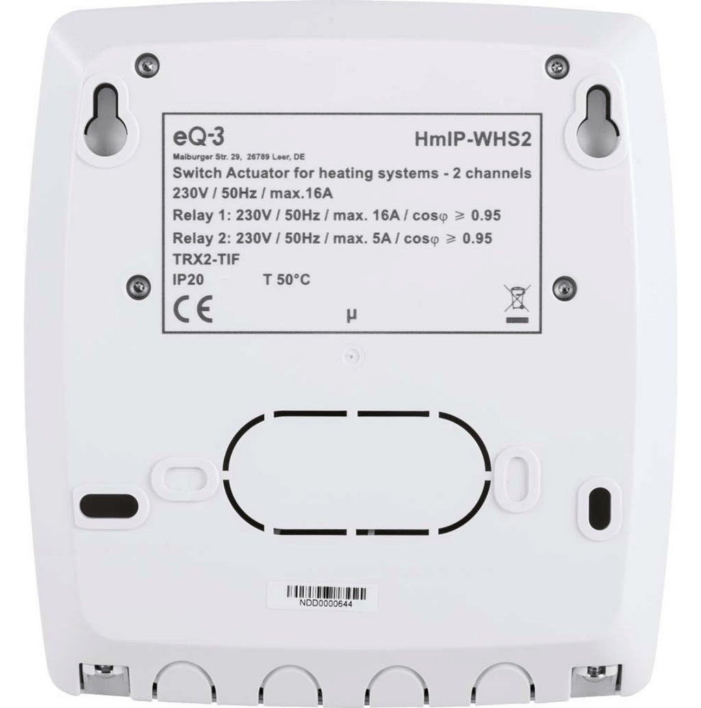 Homematic IP Schaltaktor für Heizungsanlagen – 2-fach HmIP-WHS2