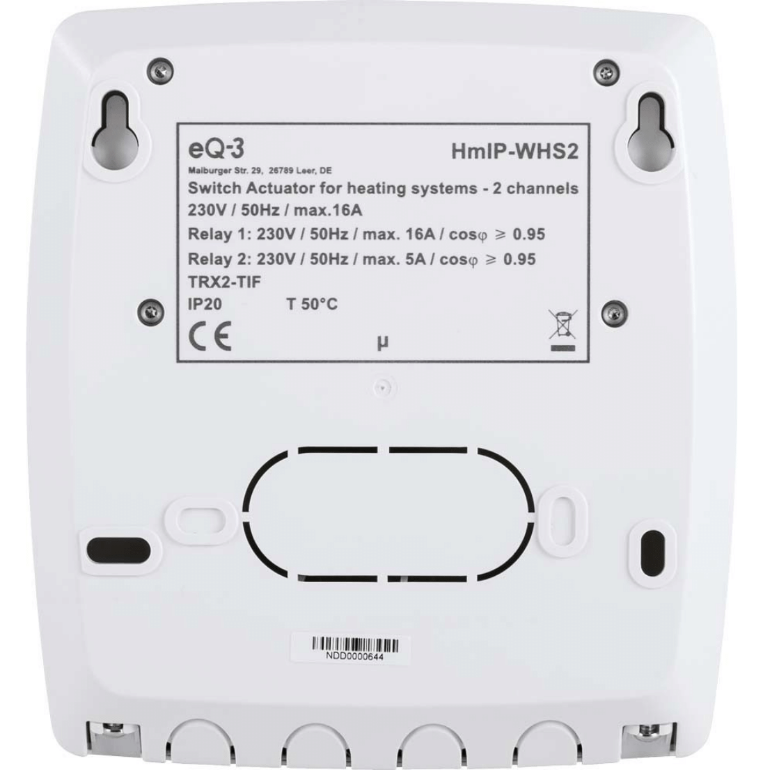 Homematic IP Schaltaktor für Heizungsanlagen – 2-fach HmIP-WHS2