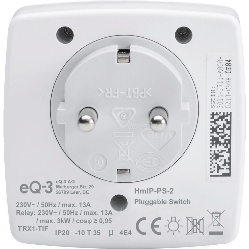 Homematic IP Schaltsteckdose PS-2 HmIP-PS-2