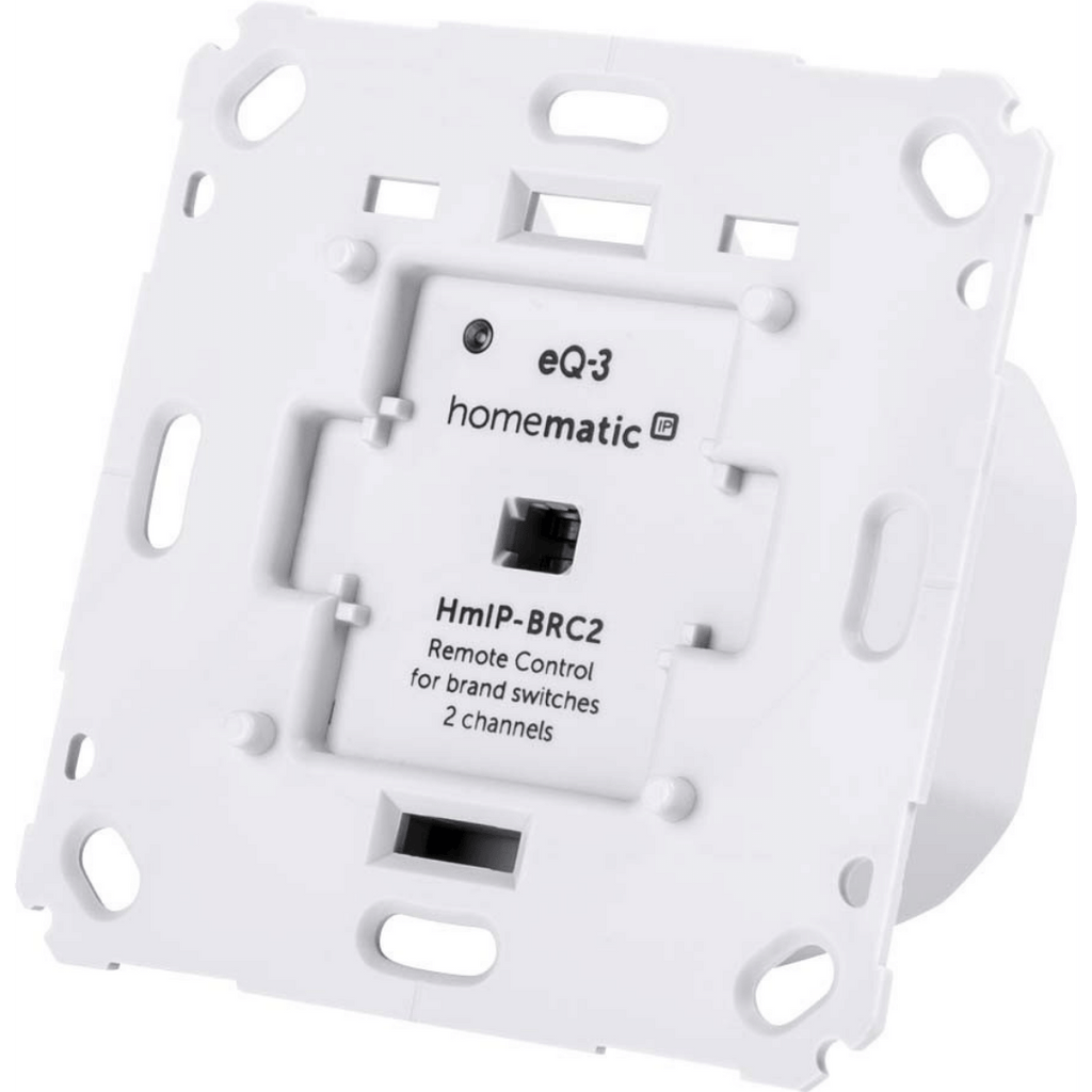 Homematic IP Wired Wandtaster für Markenschalter – 2-fach HmIP-BRC2