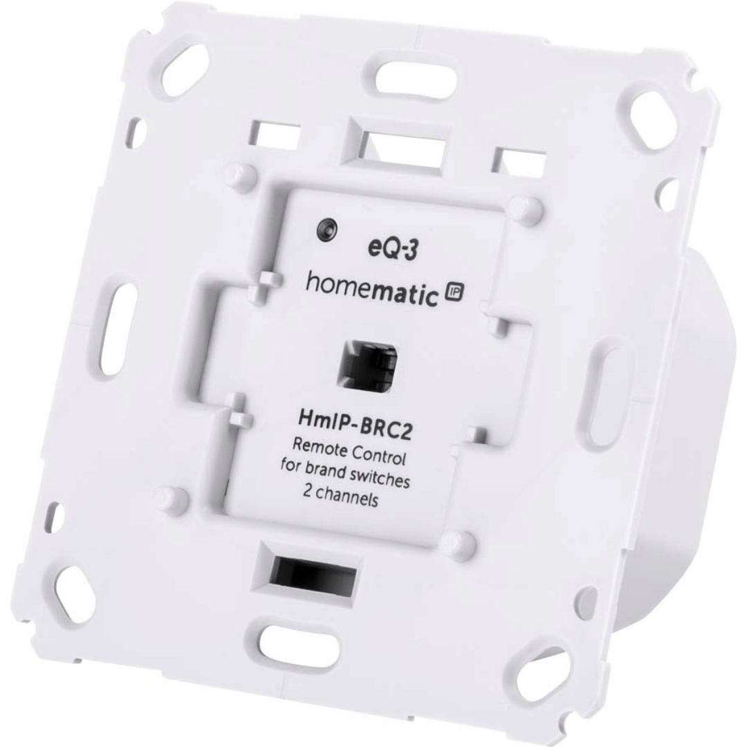 Homematic IP Wired Wandtaster für Markenschalter – 2-fach HmIP-BRC2
