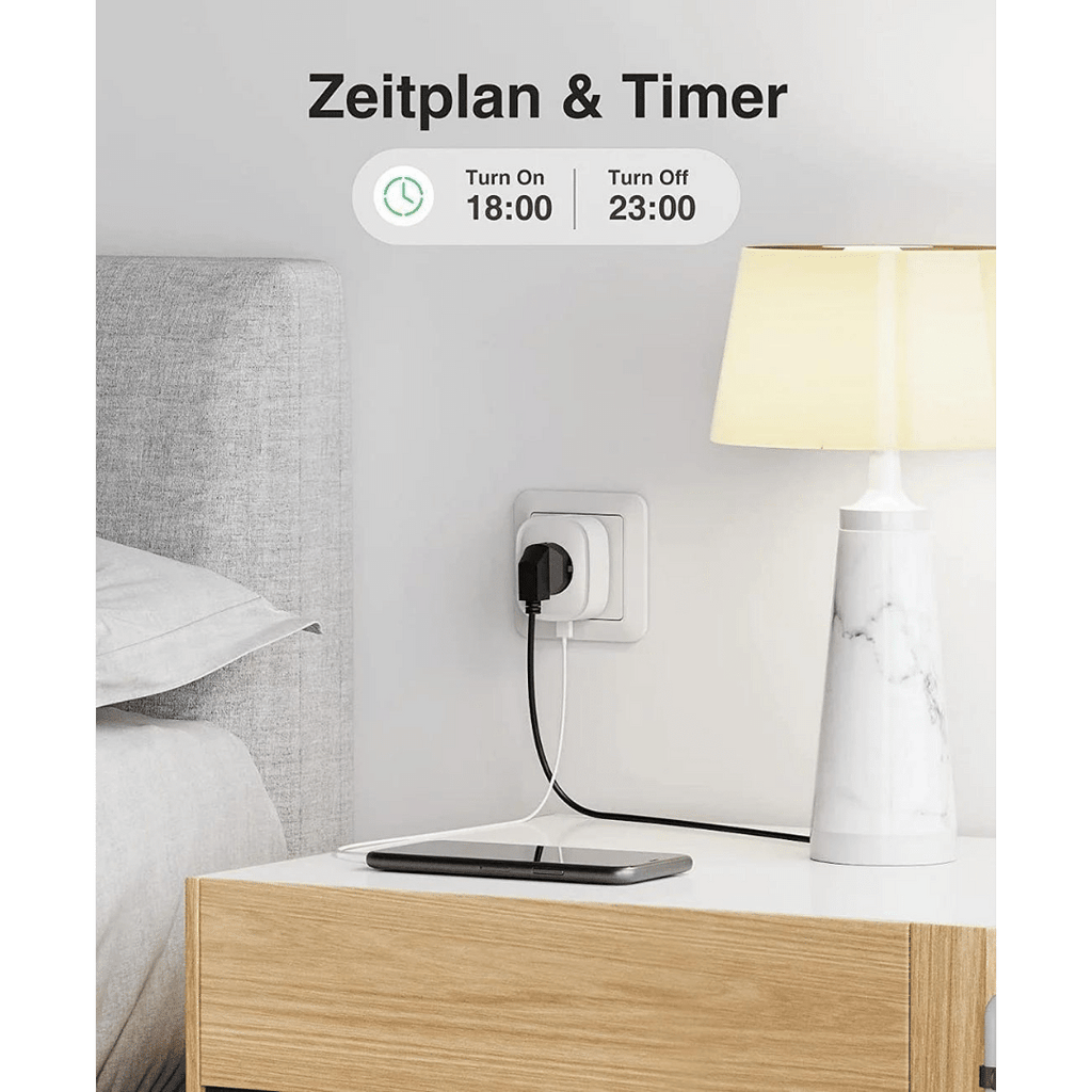 Gosund Smart Wi-Fi Plug,16A WLAN Steckdose mit 2x USB 2 Stück