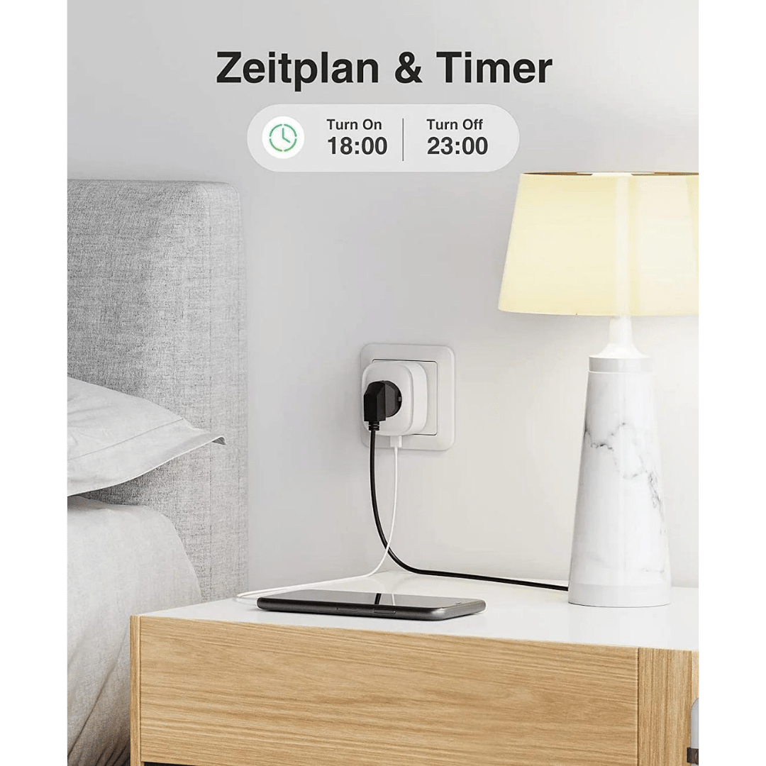 Gosund Smart Wi-Fi Plug,16A WLAN Steckdose mit 2x USB 2 Stück