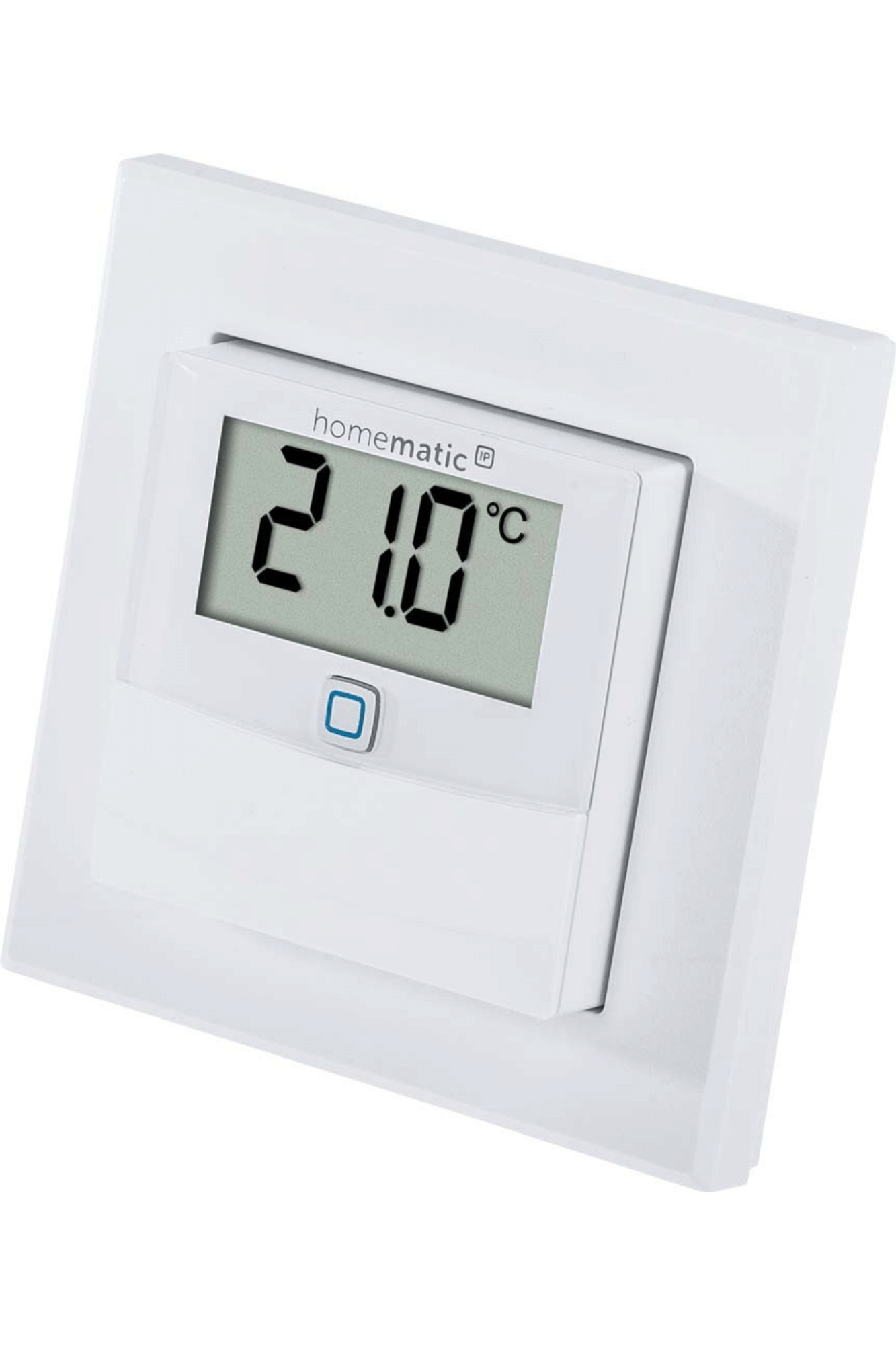 Homematic IP Wired Temperatur- und Luftfeuchtigkeitssensor mit Display – innen HmIPW-STHD