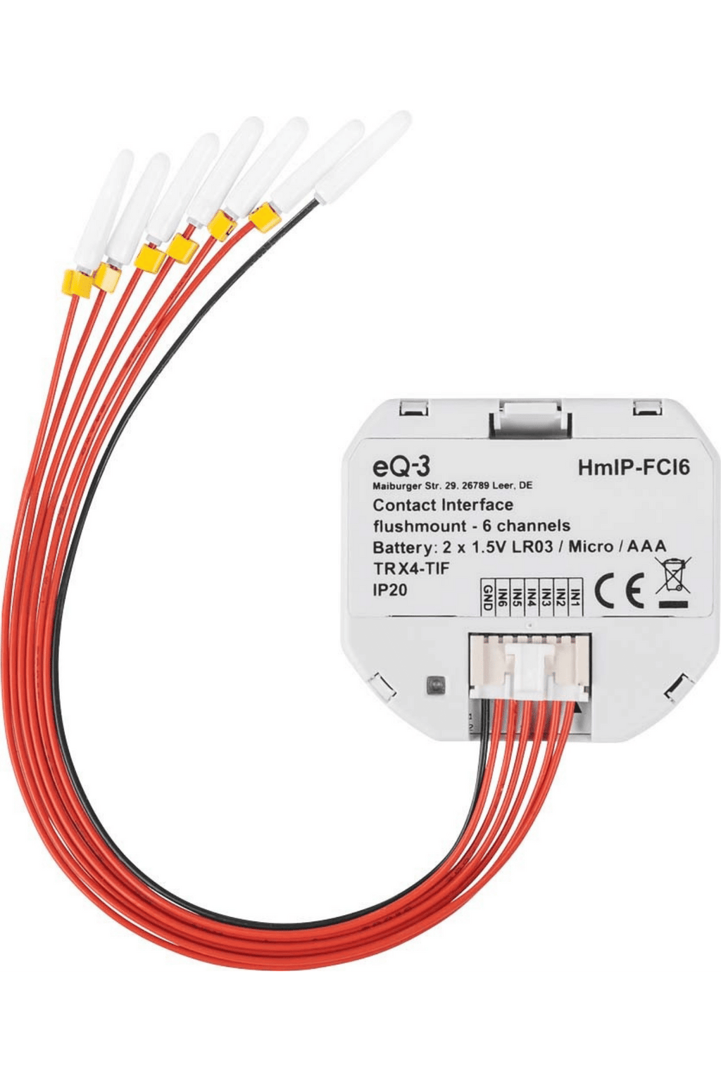 Homematic IP Kontakt-Schnittstelle Unterputz – 6-fach HmIP-FCI6