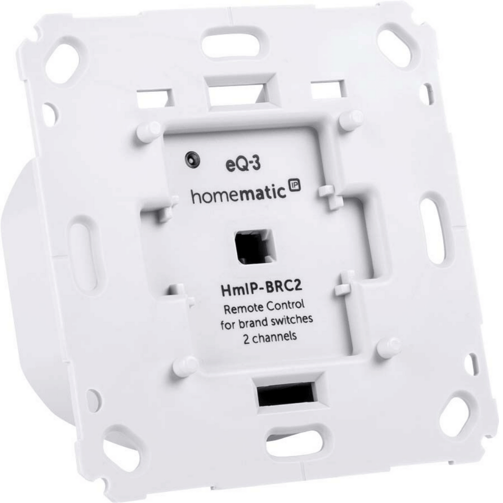 Homematic IP Wired Wandtaster für Markenschalter – 2-fach HmIP-BRC2
