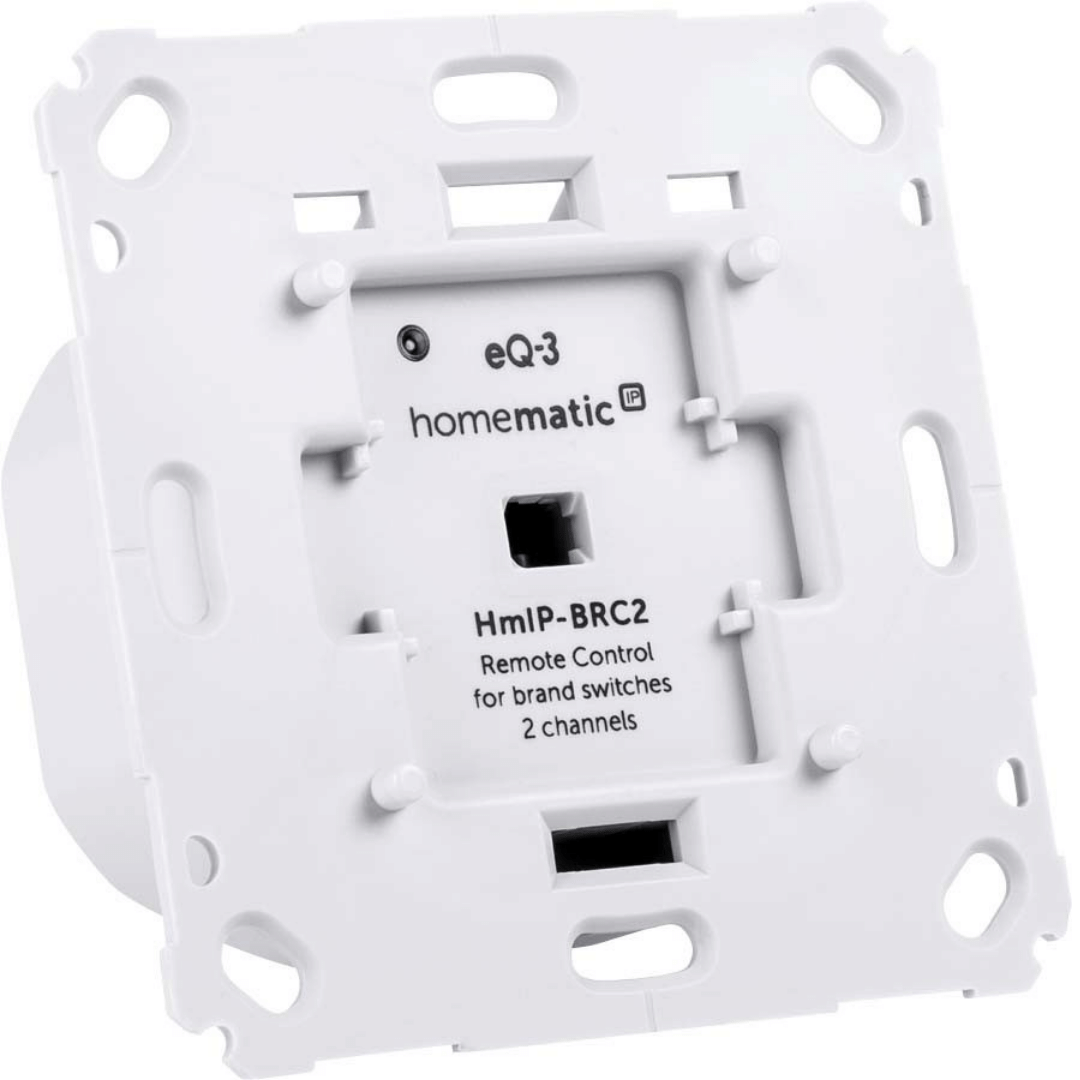 Homematic IP Wired Wandtaster für Markenschalter – 2-fach HmIP-BRC2