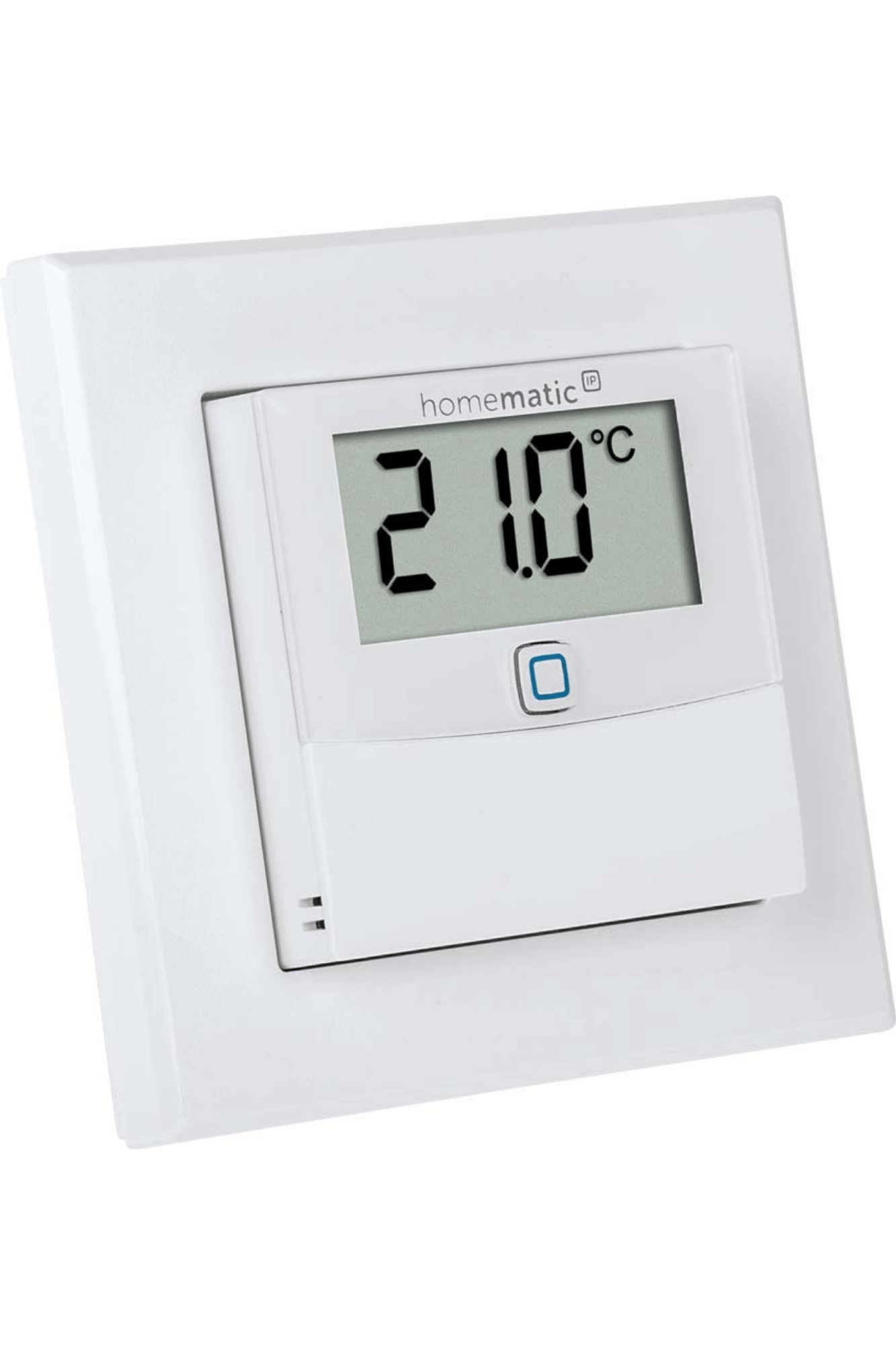 Homematic IP Wired Temperatur- und Luftfeuchtigkeitssensor mit Display – innen HmIPW-STHD