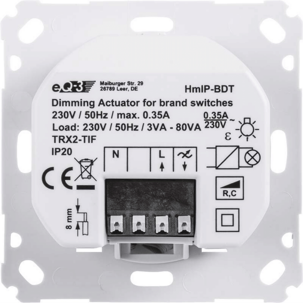 Homematic IP Dimmaktor für Markenschalter HmIP-BDT