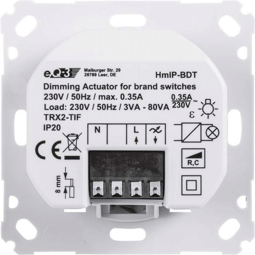 Homematic IP Dimmaktor für Markenschalter HmIP-BDT