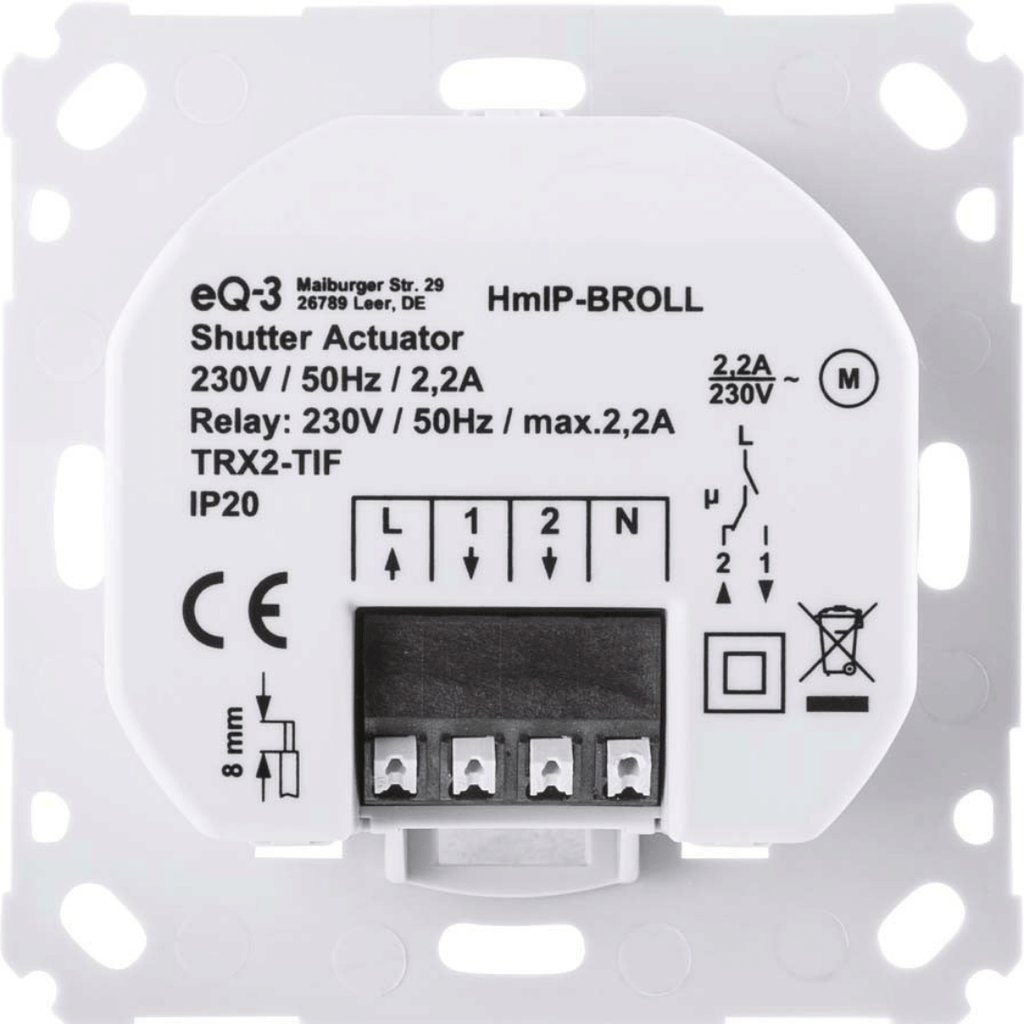 Homematic IP Rolladenaktor für Markenschalter HmIP-BROLL