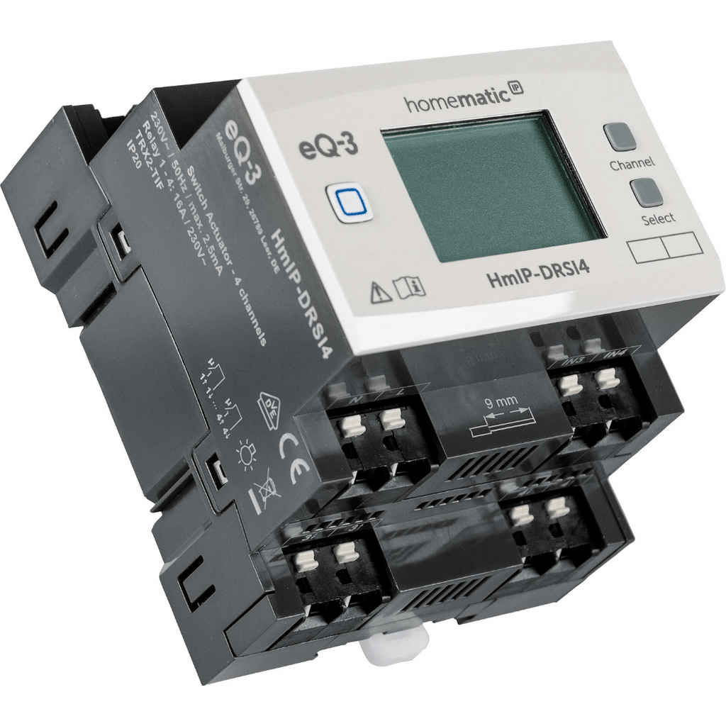 Homematic IP Schaltaktor für Hutschienenmontage - 4-fach HmIP-DRSI4