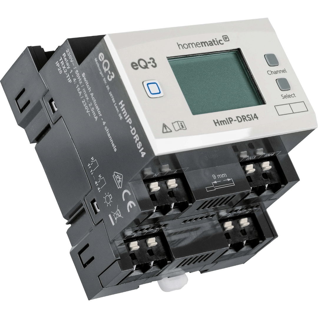 Homematic IP Schaltaktor für Hutschienenmontage - 4-fach HmIP-DRSI4