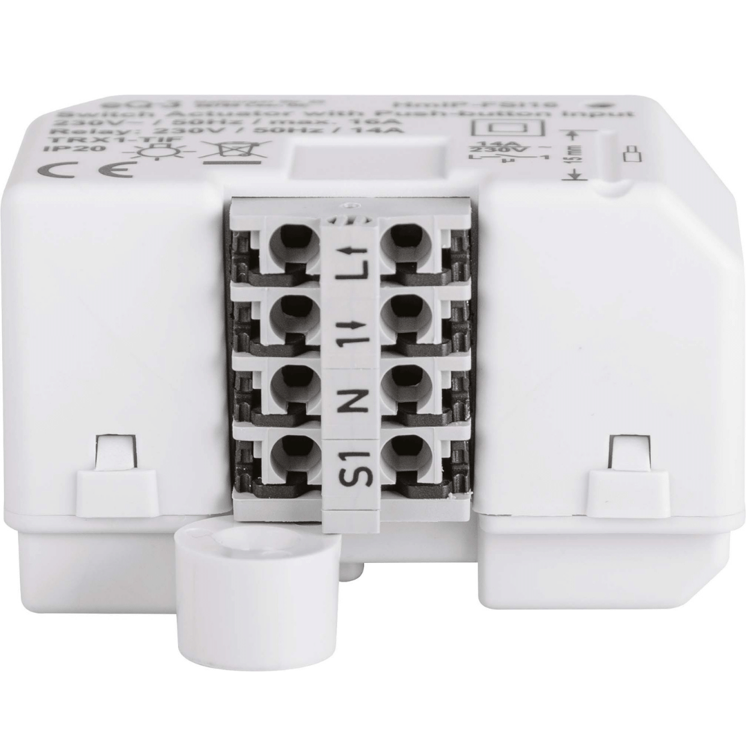 Homematic IP Schaltaktor mit Tastereingang (16 A) – Unterputz HmIP-FSI16