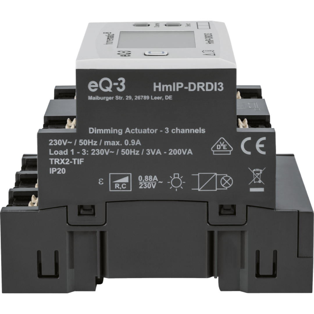 Homematic IP Dimmaktor für Hutschienenmontage –3fach HmIP-DRDI3
