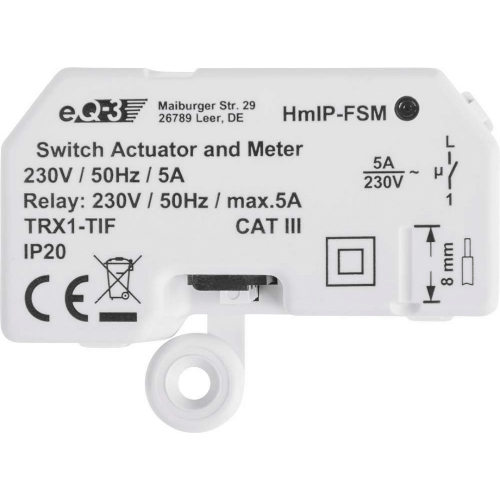 Homematic IP Schalt-Mess-Aktor Unterputz HmIP-FSM