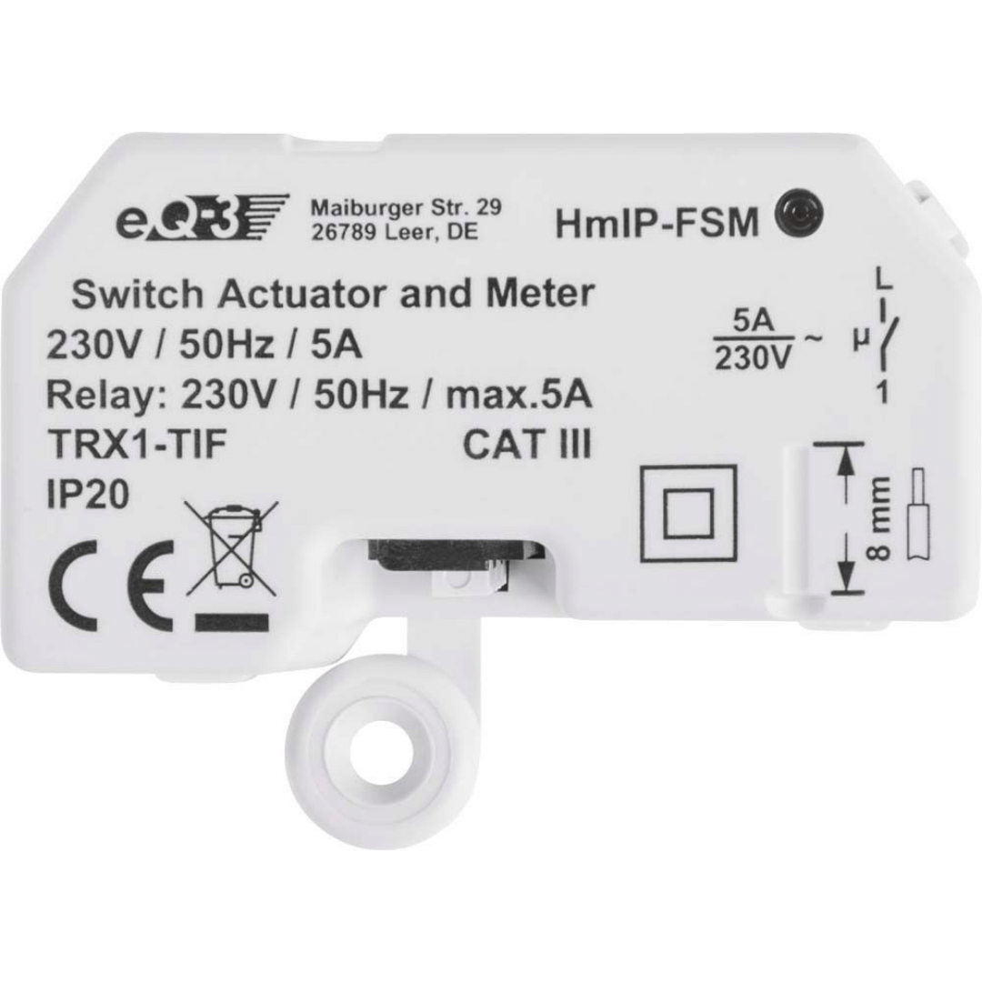 Homematic IP Schalt-Mess-Aktor Unterputz HmIP-FSM