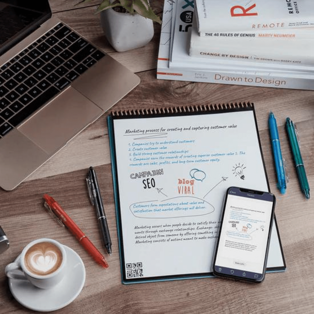 Rocketbook Flip Brief Schwarz