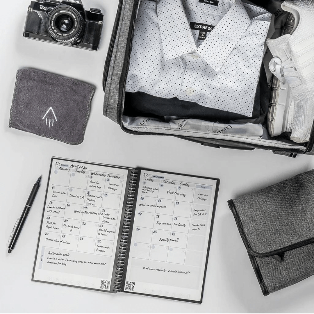 Rocketbook Panda Planner Brief Schwarz