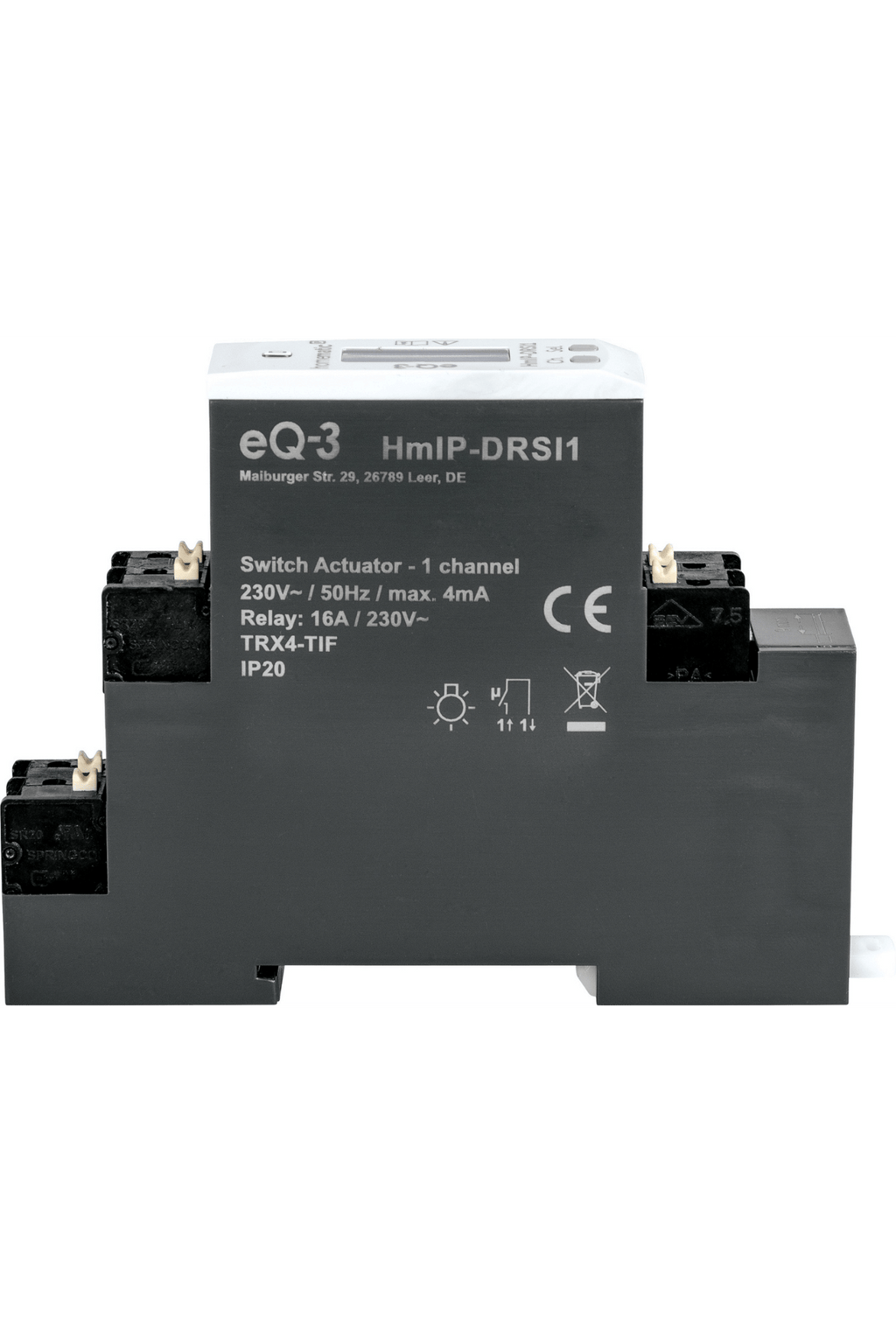 Homematic IP Schaltaktor für Hutschienenmontage - 1-fach HmIP-DRSI1