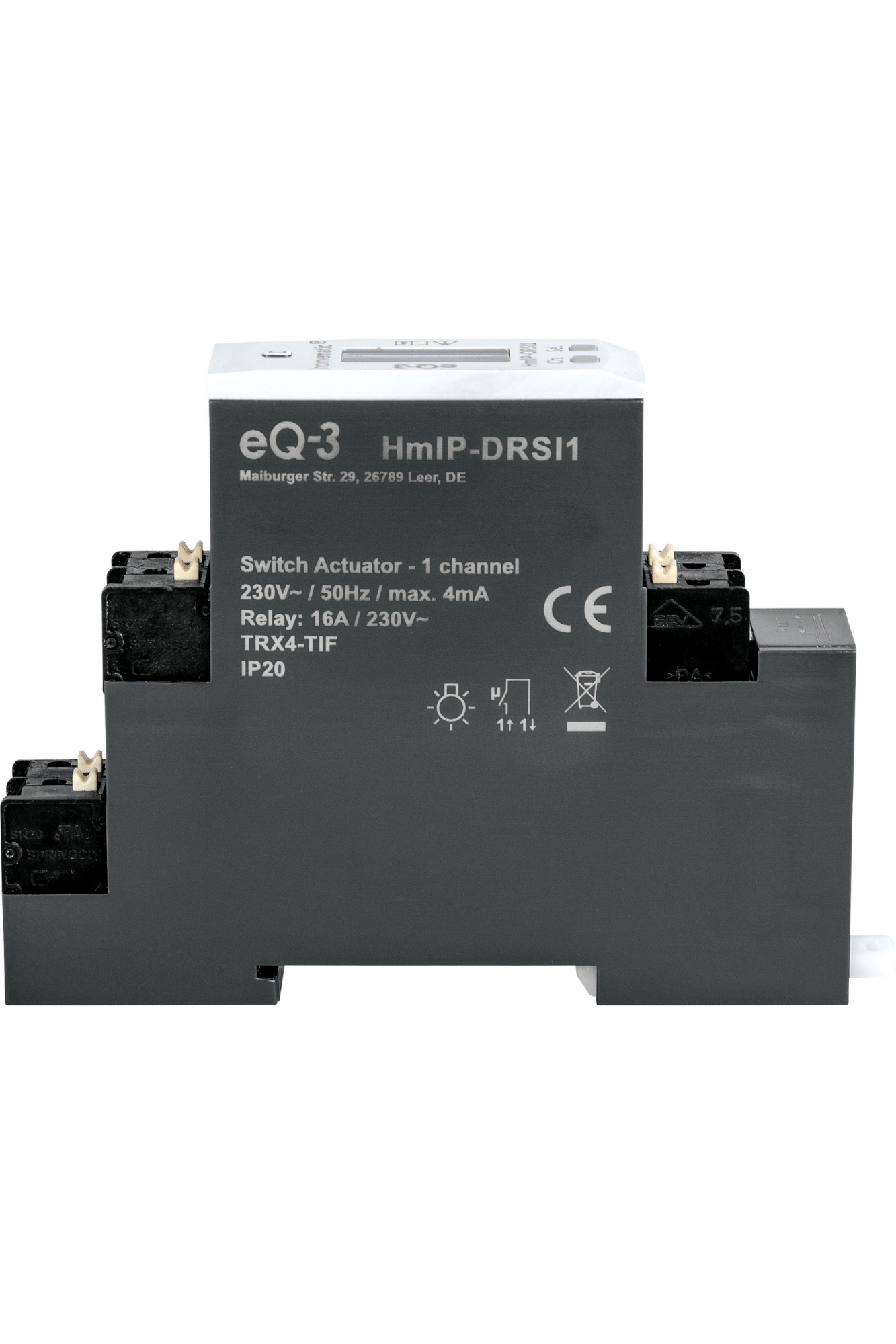 Homematic IP Schaltaktor für Hutschienenmontage - 1-fach HmIP-DRSI1