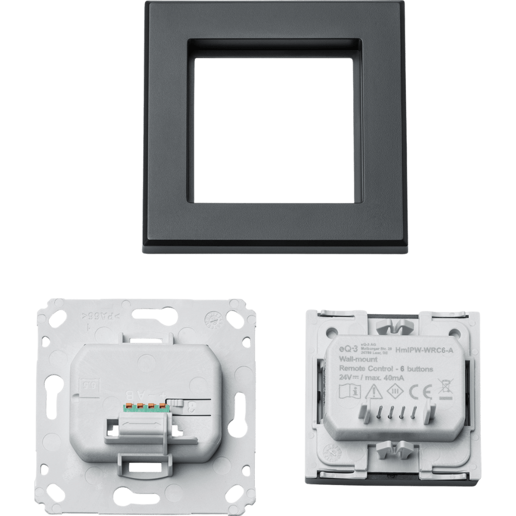 HmIP Wired Wandtaster 6-fach, anthrazit HmIPW-WRC6-A