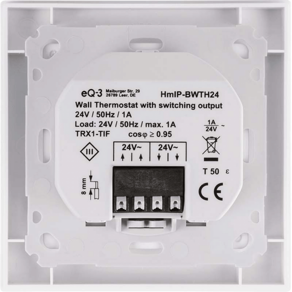 Homematic IP Wandthermostat mit Schaltausgang, 24V HmIP-BWTH24