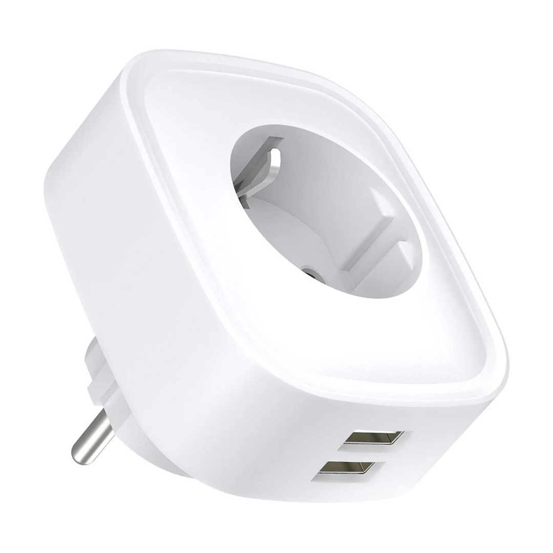 Gosund Smart Wi-Fi Plug,16A WLAN Steckdose mit 2x USB 2 Stück