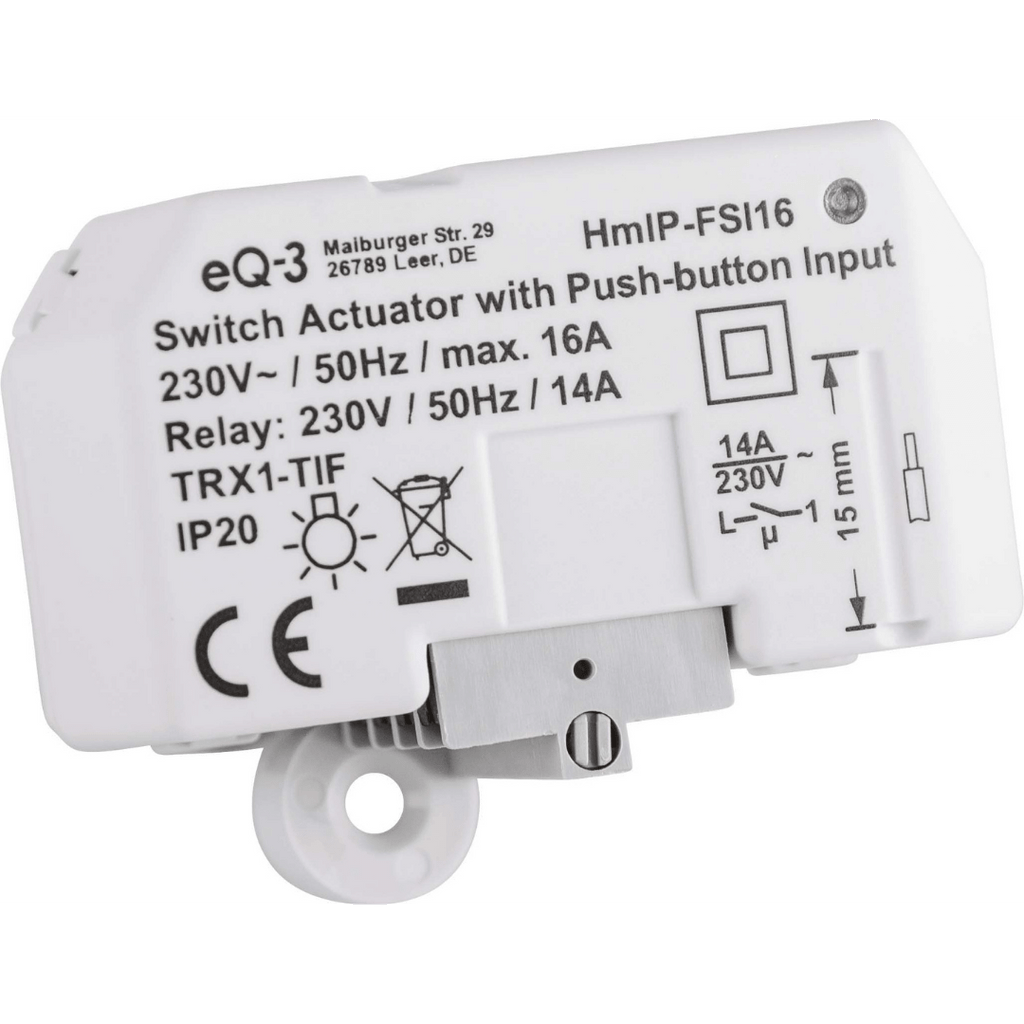 Homematic IP Schaltaktor mit Tastereingang (16 A) – Unterputz HmIP-FSI16