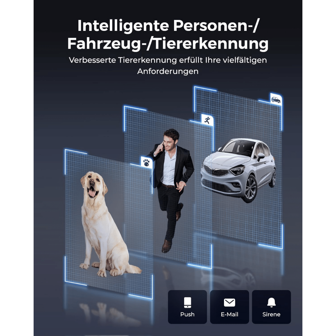 ReoLink RLC-823S1 4K 360° Auto-Tracking PoE-Kamera mit 5X optischem Zoom