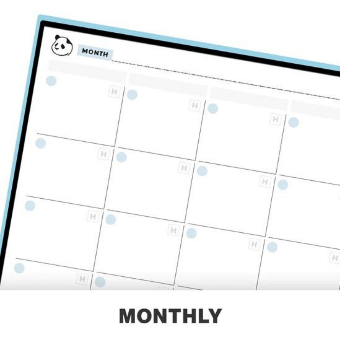 Rocketbook Panda Planner Brief Schwarz