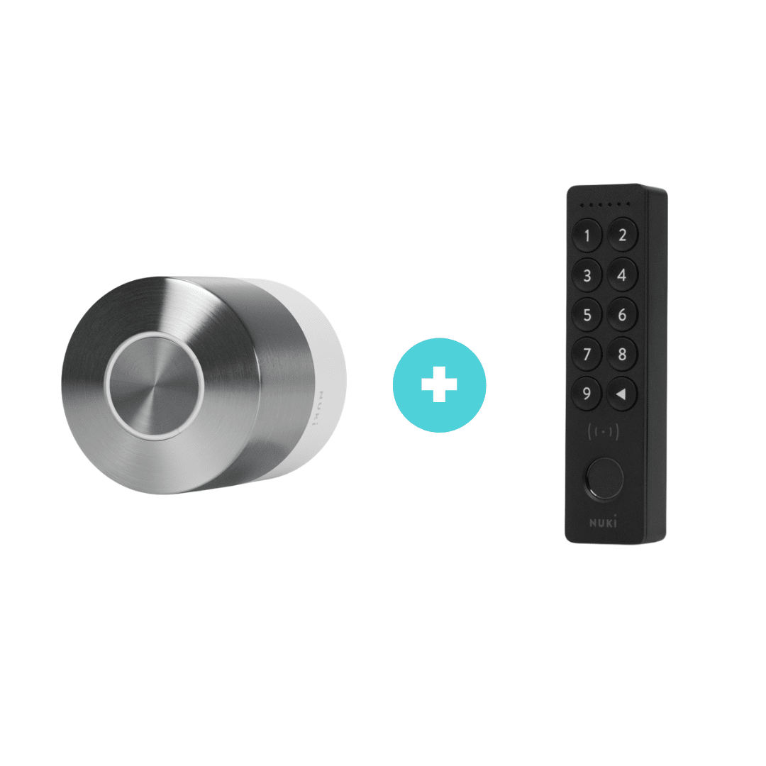 Nuki Bundle: Smart Lock 5.0 Pro + Keypad 2 NFC – Tap-to-Unlock Smart Home Set