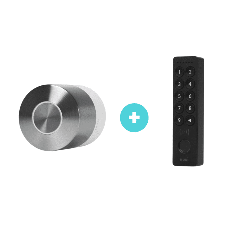 Nuki Bundle: Smart Lock 5.0 Pro + Keypad 2 NFC – Tap-to-Unlock Smart Home Set